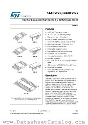 54ACT240 datasheet pdf ST Microelectronics