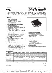 ST72T2532R4T3 datasheet pdf ST Microelectronics