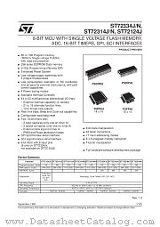 ST72C334J2B7 datasheet pdf ST Microelectronics