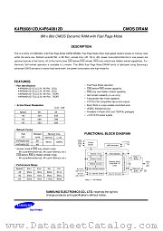K4F640812D datasheet pdf Samsung Electronic