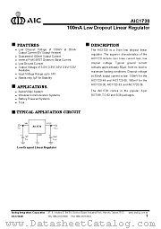 AIC1720-44CS datasheet pdf Analog Integrations Corporation