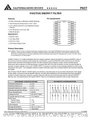PACT datasheet pdf California Micro Devices Corp