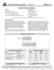 PRN1111651R0JT datasheet pdf California Micro Devices Corp