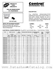 CMSZ5257B datasheet pdf Central Semiconductor