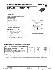 CZRA4756 datasheet pdf Comchip Technology