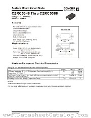 CZRC5367 datasheet pdf Comchip Technology
