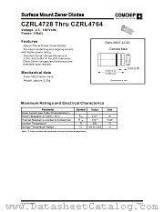 CZRL4755 datasheet pdf Comchip Technology