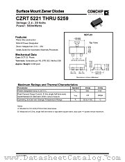 CZRT5237 datasheet pdf Comchip Technology