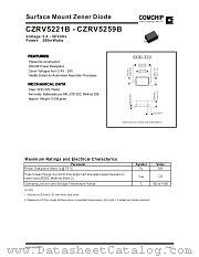 CZRV5259B datasheet pdf Comchip Technology