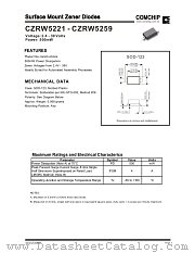CZRW5259 datasheet pdf Comchip Technology