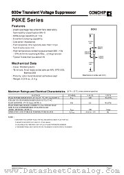 P6KE62 datasheet pdf Comchip Technology