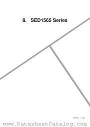 SED1565T0 datasheet pdf Epson Company