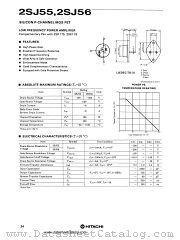 2SJ55 datasheet pdf Hitachi Semiconductor