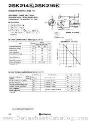 2SK216K datasheet pdf Hitachi Semiconductor