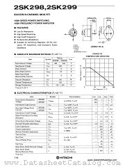 2SK298 datasheet pdf Hitachi Semiconductor