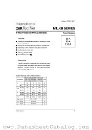 111MT160KB datasheet pdf International Rectifier
