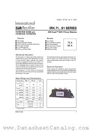 IRKL91-10 datasheet pdf International Rectifier