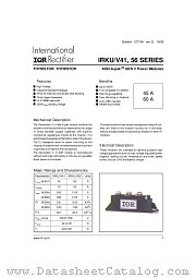 IRKV41-06 datasheet pdf International Rectifier