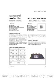 IRKU91-12 datasheet pdf International Rectifier