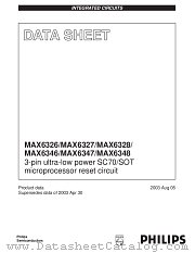 MAX6346 datasheet pdf Philips
