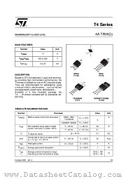T410-600B datasheet pdf ST Microelectronics