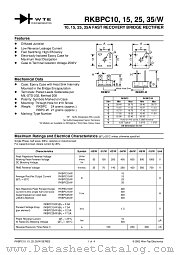 RKBPC3510 datasheet pdf Won-Top Electronics