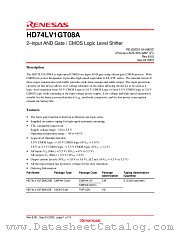 HD74LV1GT08A datasheet pdf Renesas