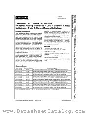 74VHC4052WMX datasheet pdf Fairchild Semiconductor