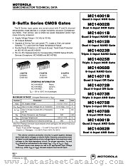 MC14072BCL datasheet pdf Motorola