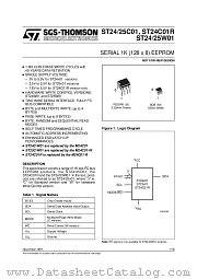 ST24C01B3TR datasheet pdf ST Microelectronics