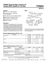 AS193-73 datasheet pdf Alpha Industries Inc
