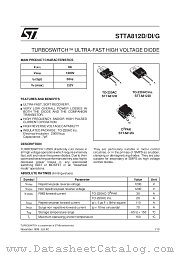 STTA812G datasheet pdf SGS Thomson Microelectronics