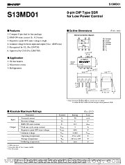 S13MD01 datasheet pdf SHARP