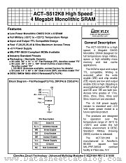 ACT-S512K8N-017F4M datasheet pdf Aeroflex Circuit Technology