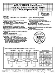 ACT-SF512K32N-37F2I datasheet pdf Aeroflex Circuit Technology