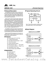 AME8500CEETBF31 datasheet pdf AME