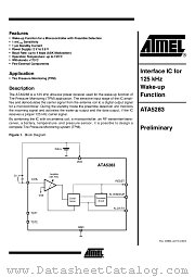 ATA5283 datasheet pdf Atmel