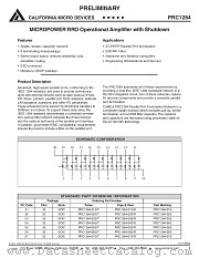 PRC1284-01SR datasheet pdf California Micro Devices Corp