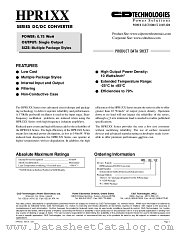 HPR102 datasheet pdf C&D Technologies