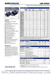 LME0305S datasheet pdf C&D Technologies