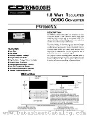 PWR6010 datasheet pdf C&D Technologies