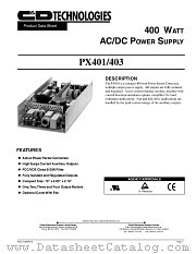 PX403-U4J datasheet pdf C&D Technologies