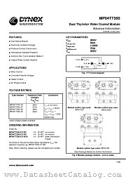 MP04TT500-27-W2 datasheet pdf Dynex Semiconductor