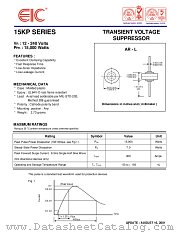 15KP54A datasheet pdf EIC discrete Semiconductors