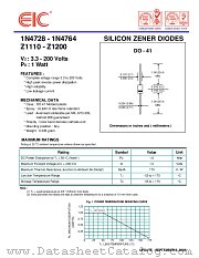 Z1180 datasheet pdf EIC discrete Semiconductors