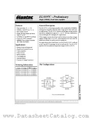 EL5197CS datasheet pdf Elantec Semiconductor