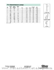 7153 datasheet pdf Gilway Technical Lamp