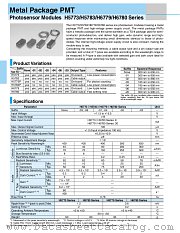 H5783P-20 datasheet pdf Hamamatsu Corporation