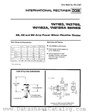 1N1188 datasheet pdf International Rectifier