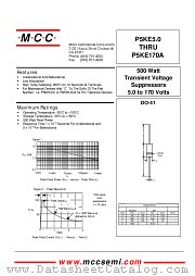 P5KE28A datasheet pdf Micro Commercial Components